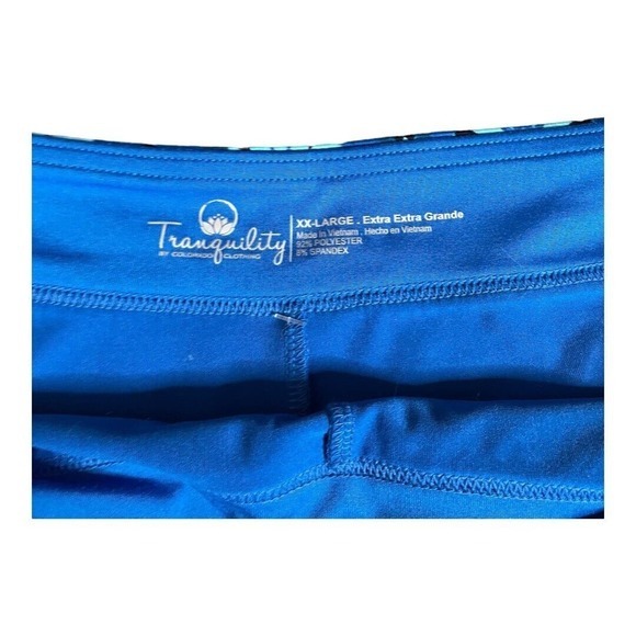 Tranquility Colorado Clothing Skort Skirt Women's XXL Blue Print Athleisure - Picture 5 of 7